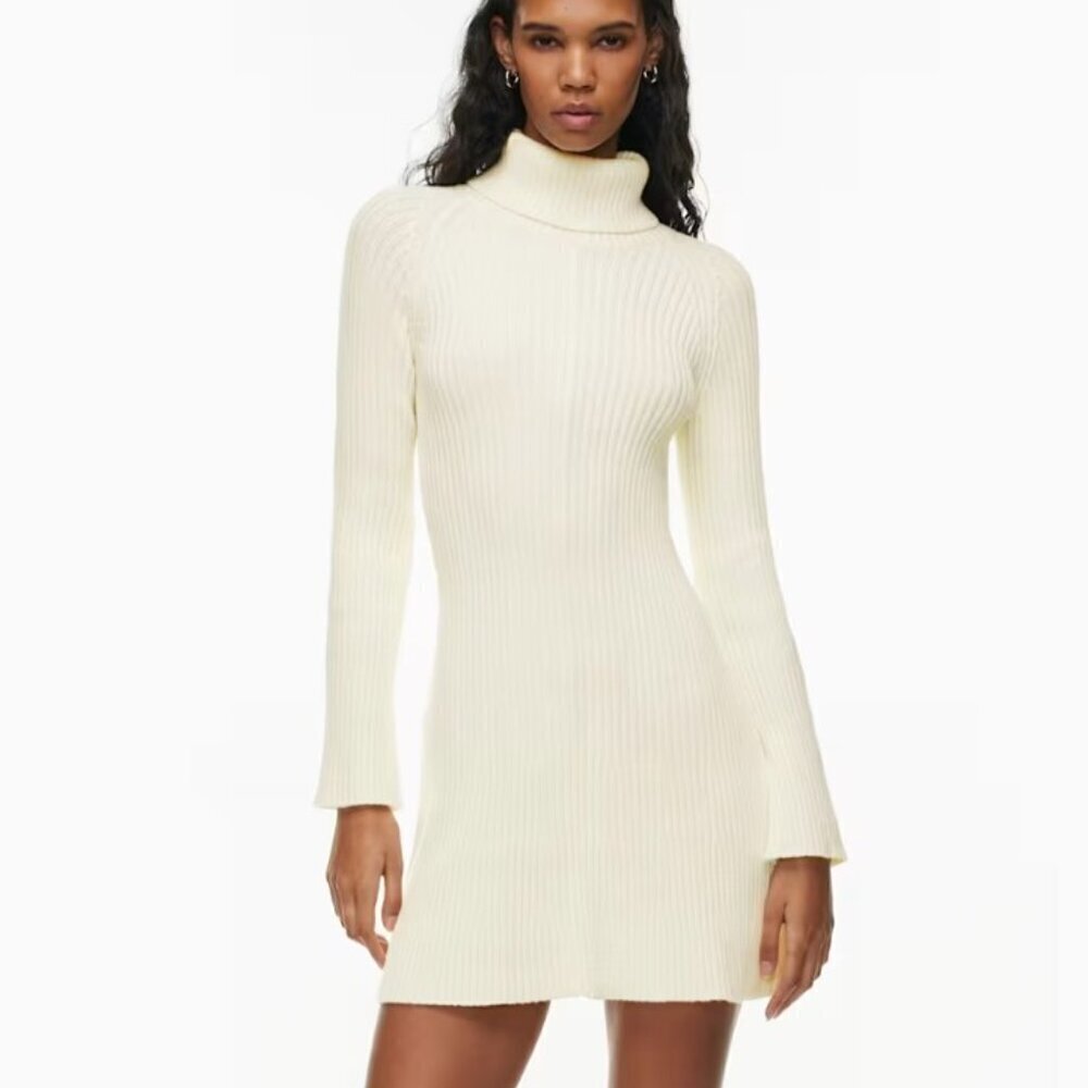 Aritzia Sunday Best Rhapsody Sweater Dress Birch Cream Medium